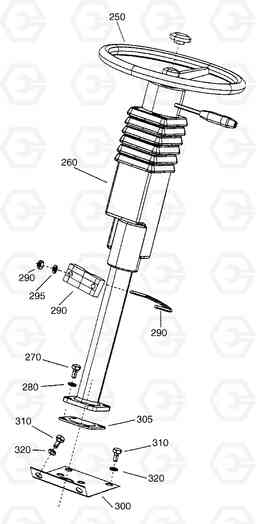 G320-12 STEERING COLUMN  MOUNTING MT26-31 SERIES III, Doosan