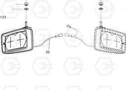 G500-62 MUD FLAP  FRONT FRAME MT26-31 SERIES III, Doosan