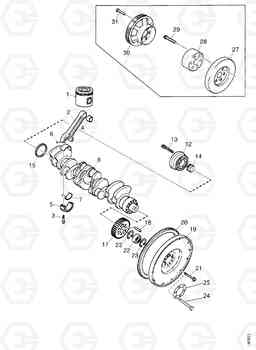 G010-42 CRANK MECHANISM MT36-41, Doosan
