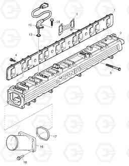 G010-56 INTAKE MANIFOLD MT36-41, Doosan