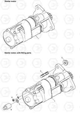 G010-88 STARTER MOTOR MT36-41, Doosan