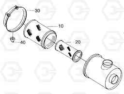 G030-4 AIR CLEANER MT36-41, Doosan