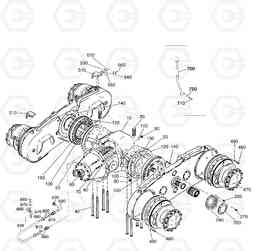 G090-4 REAR AXLE ASS'Y MT36-41, Doosan