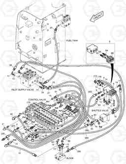 1330 PILOT PIPING(3) E55W, Doosan