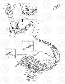 1340 PILOT PIPING(4) E55W, Doosan