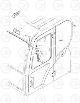 1480 SIDE MIRROR E55W, Doosan