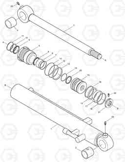 4310 BUCKET CYLINDER E55W, Doosan