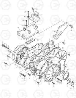 012 TIMING GEAR CASE SOLAR 250LC-V, Doosan