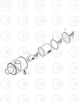 1155 AIR CLEANER SOLAR 250LC-V, Doosan