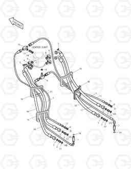 2190 TRAVEL PIPING SOLAR 250LC-V, Doosan