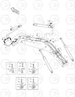 3130 FRONT PIPING-LOCK VALVE(1) SOLAR 250LC-V, Doosan