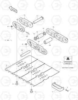 6380 TRACK SHOE-800G-DHI SOLAR 250LC-V, Doosan