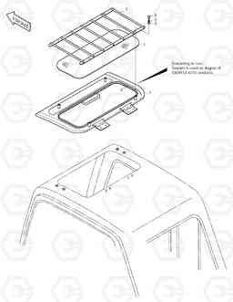 6580 SUN ROOF ASS'Y SOLAR 250LC-V, Doosan