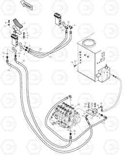 6620 PILOT PIPING-PEDAL 3 WAY SOLAR 250LC-V, Doosan