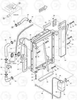 1120 ENGINE MOUNTING-RADIATOR & BAFFLE COVER SOLAR 75-V, Doosan