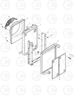 1125 RADIATOR SOLAR 75-V, Doosan