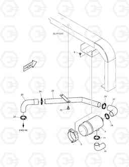 1130 ENGINE MOUNTING-AIR CLEANER SOLAR 75-V, Doosan