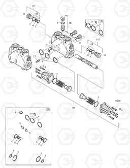 4240 TRAVEL BLOCK(LH)-CONTROL VALVE SOLAR 75-V, Doosan