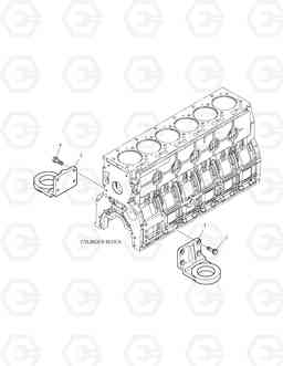 038 ENGINE MOUNTING DX140LC, Doosan