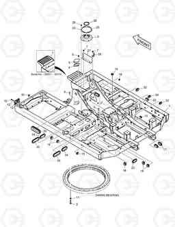 1100 MAIN FRAME DX140LC, Doosan