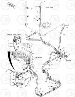 1210 FUEL PIPING DX140LC, Doosan