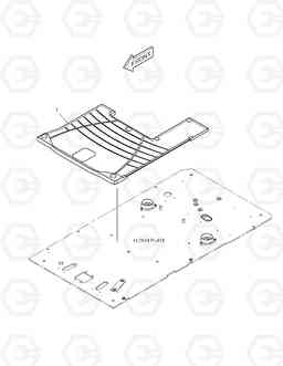 1510 FLOOR MAT DX140LC, Doosan