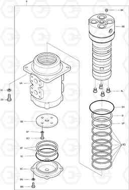 2160 CENTER JOINT DX140LC, Doosan