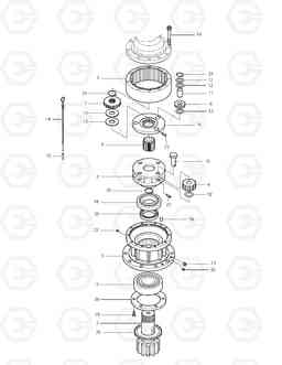 4150 SWING REDUCTION GEAR DX140LC, Doosan