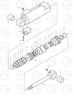 4280 DOZER CYLINDER - L.H DX140LC, Doosan