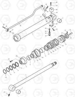 4350 ARM CYLINDER - ARM 2.5m (ARTI. BOOM) DX140LC, Doosan