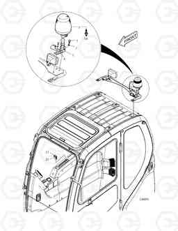 6250 ROTATING BEACON DX140LC, Doosan