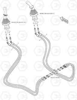 6400 PATTERN CHANGE PIPING (2) DX140LC, Doosan