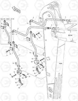 6550 ARM PIPING - ONE & TWO WAY(ARM 2.1m) DX140LC, Doosan