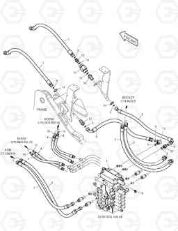 6800 MAIN PIPING - ARTI BOOM DX140LC, Doosan