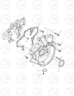 013 FLYWHEEL HOUSING DX160LC, Doosan