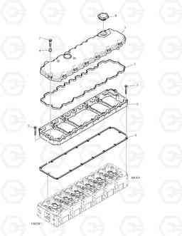 018 CYLINDER HEAD COVER DX160LC, Doosan