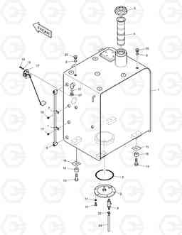 1200 FUEL TANK DX160LC, Doosan