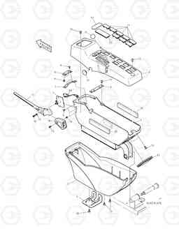 1380 CONTROL STAND - L.H. DX160LC, Doosan