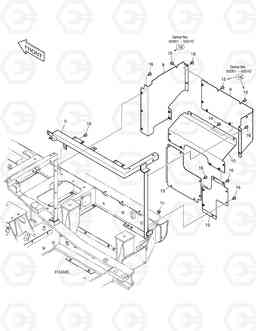 1580 SUPPORT & BAFFLE(2) DX160LC, Doosan