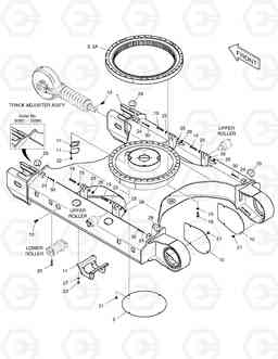 2100 TRACK FRAME DX160LC, Doosan