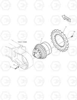 2110 TRAVEL DEVICE DX160LC, Doosan