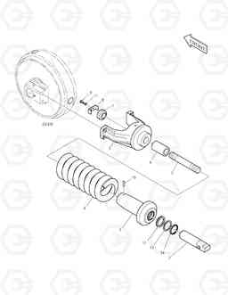 2130 TRACK SPRING DX160LC, Doosan