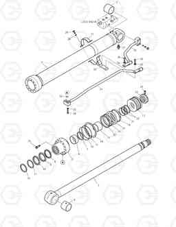 4230 BOOM CYLINDER - R.H (LOCK VALVE) DX160LC, Doosan