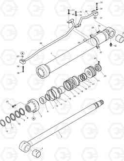 4310 BOOM CYLINDER - L.H (ARTI BOOM) DX160LC, Doosan
