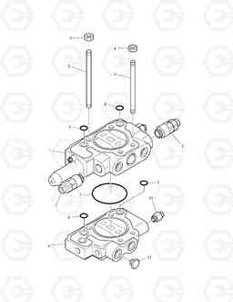 4400 CONTROL VALVE - ROTATING DX160LC, Doosan