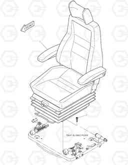 6100 SEAT MOUNTING - HEATER DX160LC, Doosan