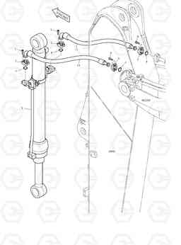 6600 ARM PIPING - ARM 3.0m DX160LC, Doosan