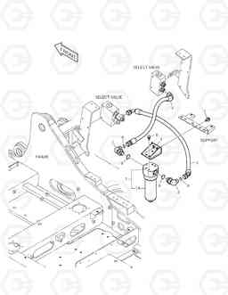 6800 ONE & TWO WAY PIPING - WITH FILTER DX160LC, Doosan