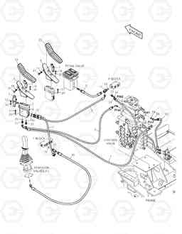 6830 PILOT PIPING - ROTATING (ARTI) DX160LC, Doosan