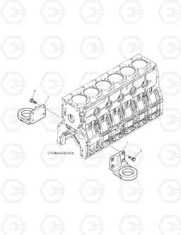 038 ENGINE MOUNTING DX180LC, Doosan